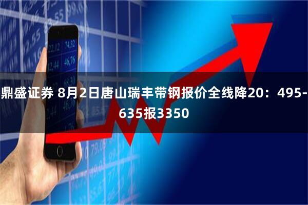 鼎盛证券 8月2日唐山瑞丰带钢报价全线降20：495-635报3350